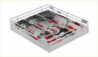 Perforated Sheet Cutlery Basket